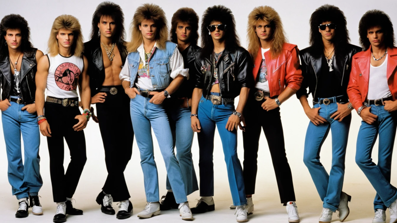80S Rock Fashion Trends
